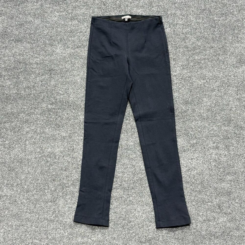 Vince Pants Womens Small Blue Ponte Slim Ankle Zip Side Zip Stretch V0803-20395